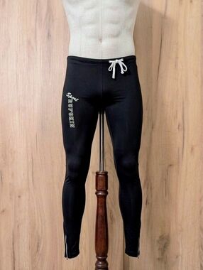 Black Performance Male Leggings From Rufskin